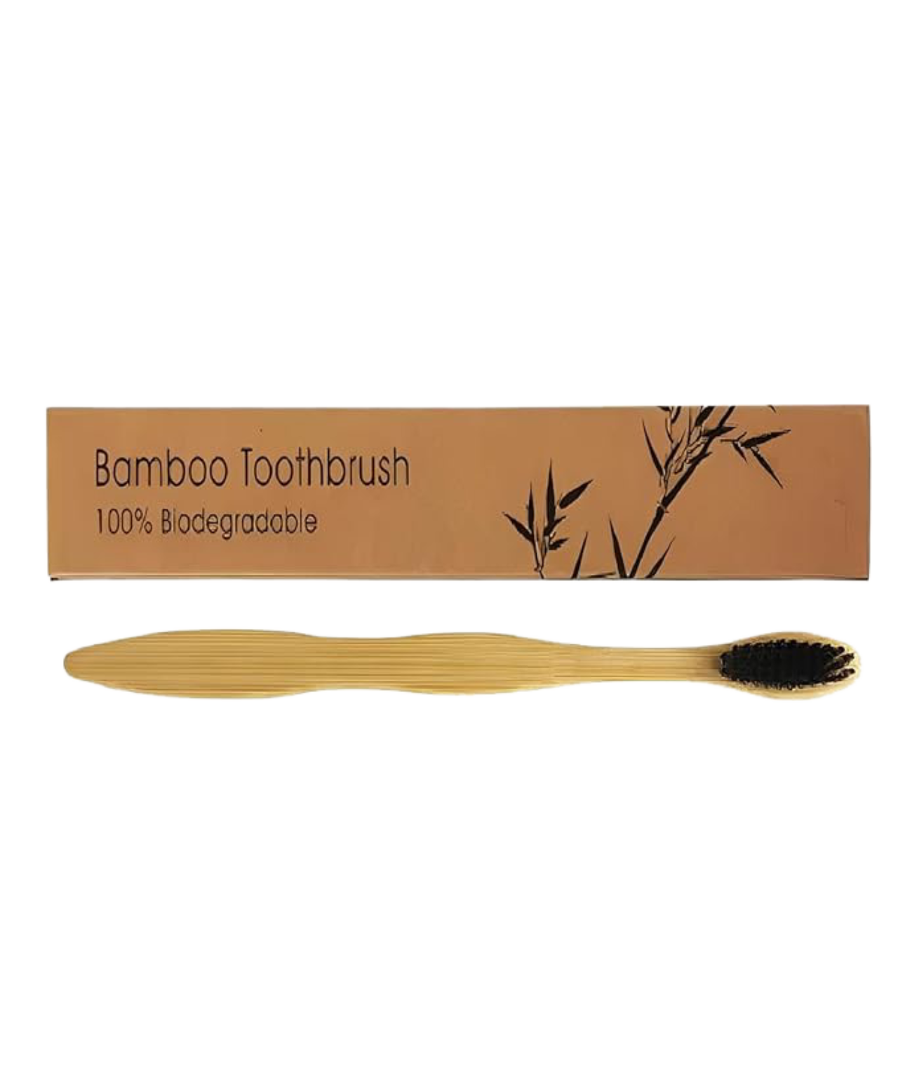 BAMBOO Brush with Charcoal Bristles - 1 Pc